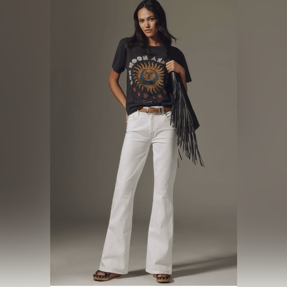 MOTHER The Weekender Mid-Rise Flare Jeans Size 26 NWT - Picture 1 of 15